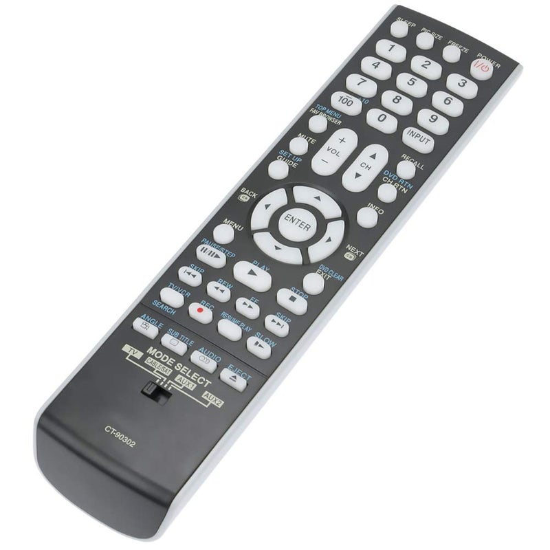 PERFASCIN New CT-90302 Remote fit for Toshiba HDTV LCD LED TV 37RV530U 42RV530U 46RV530U 52RV530U 42RV535U 46RV535U 52RV535U 46RV53CU 52RV53CU 26AV502U 32AV502U 37AV502U 52RV53U 46RV525U 40RV525U 37AV502R - Image 2